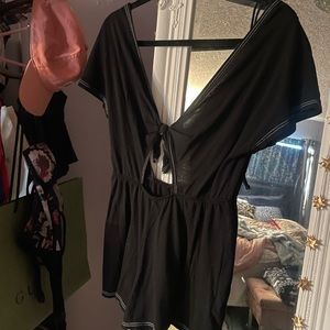 Black top shop romper